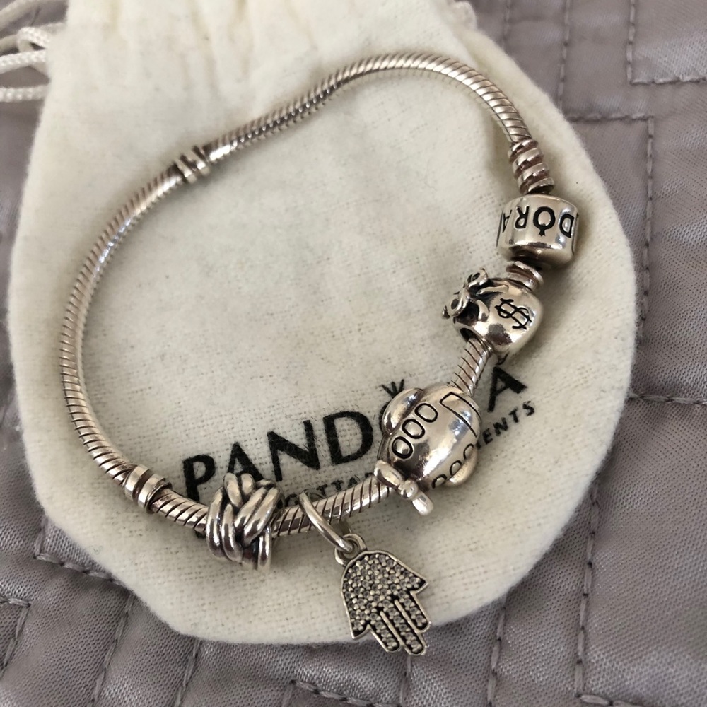Pandora bracelet. Charms included!!